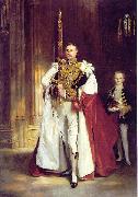 John Singer Sargent Portrait of Charles Vane-Tempest-Stewart, 6th Marquess of Londonderry (1852-1915), carrying the Sword of State at the coronation of Edward VII of the oil painting reproduction